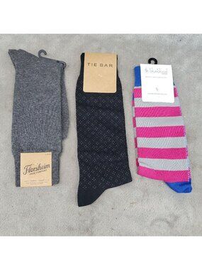 Sock Bundle Three Pack Mens One Size Three Pack of Crew Socks *NWT*